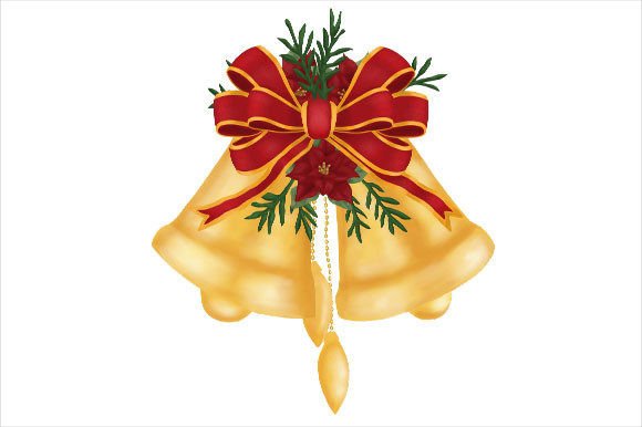 Download Golden Christmas Bells Decoration - Decoration Collection
