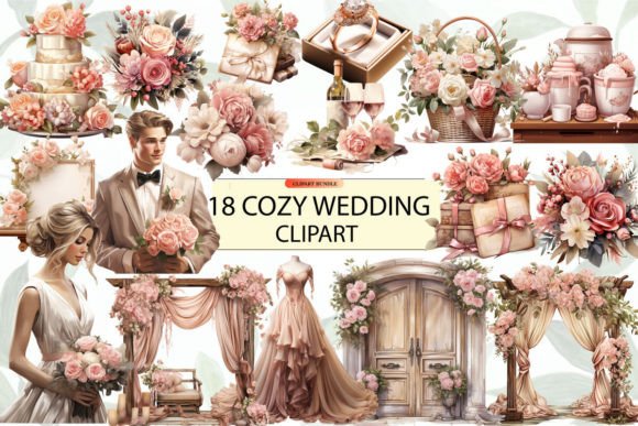 Download Cozy Wedding Decorations Clipart Bundle - Decoration Collection
