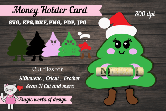 Download Christmas Tree Money Card Svg, 3d Paper - Money card svg Collection