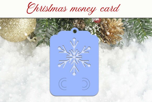 Download Christmas Snowflake Money Card Svg - Money card svg Collection