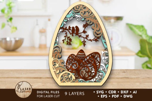Download Easter Decoration, Multilayer Cut Files - Decoration Collection