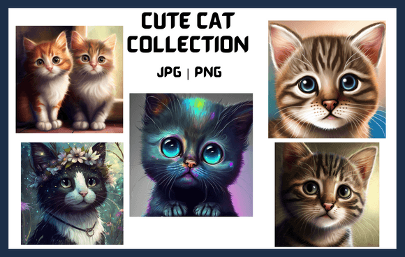 Download Cute Cat Illustrations - Cute cat illustrations Collection